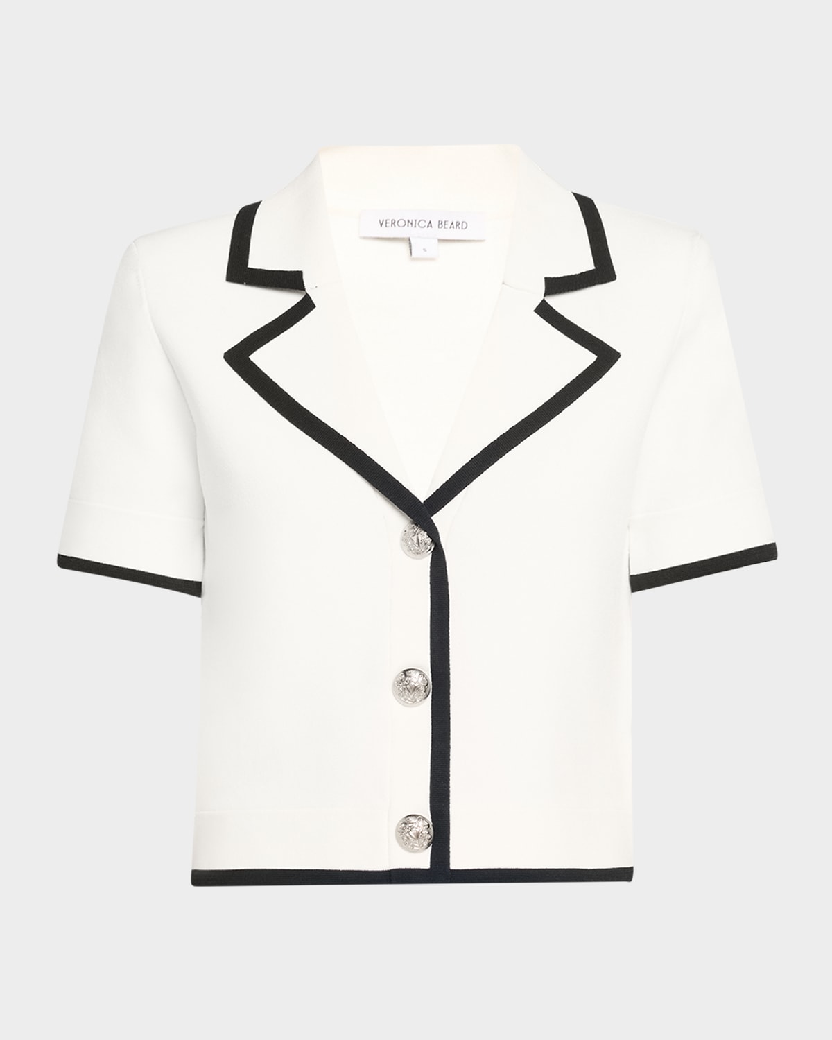 Veronica Beard Stovall Knit Short-sleeve Jacket