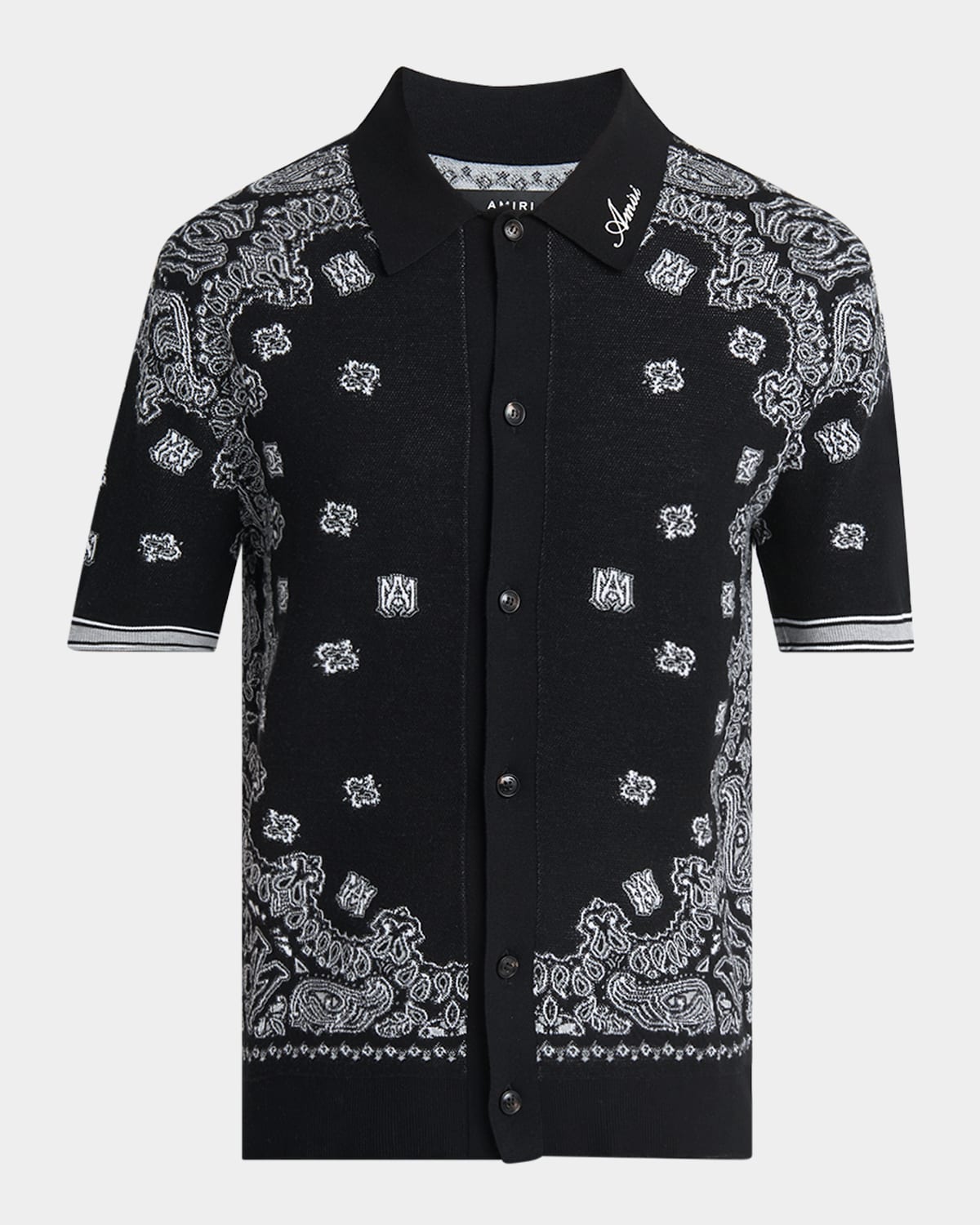 Men's MA Bandana Knit Short-Sleeve Shirt