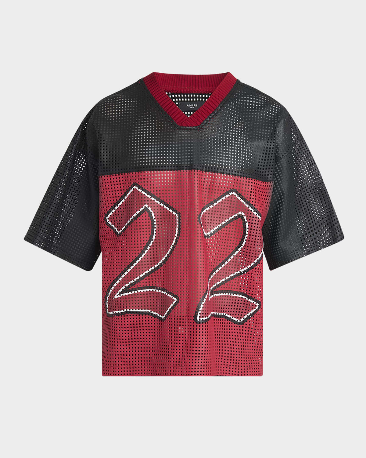 Men's Amiri 22 Oversized Mesh Leather T-Shirt