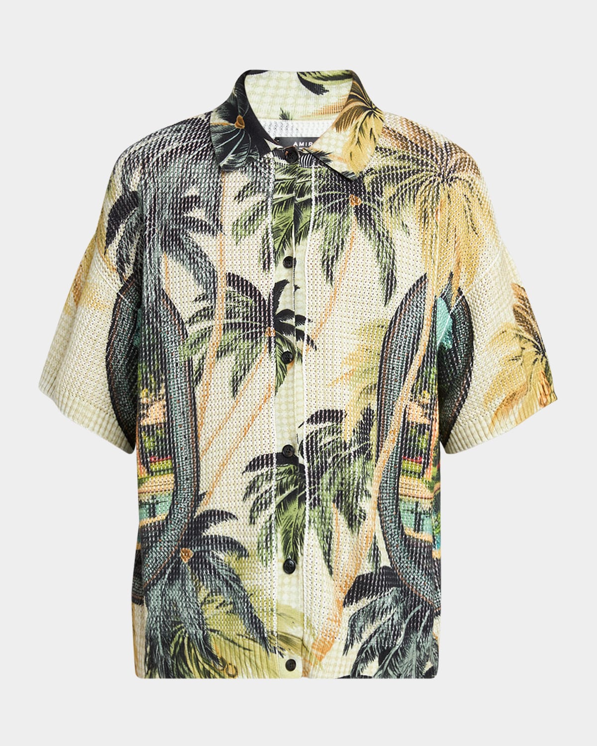 Men's Short-Sleeve Knit Paradise Shirt