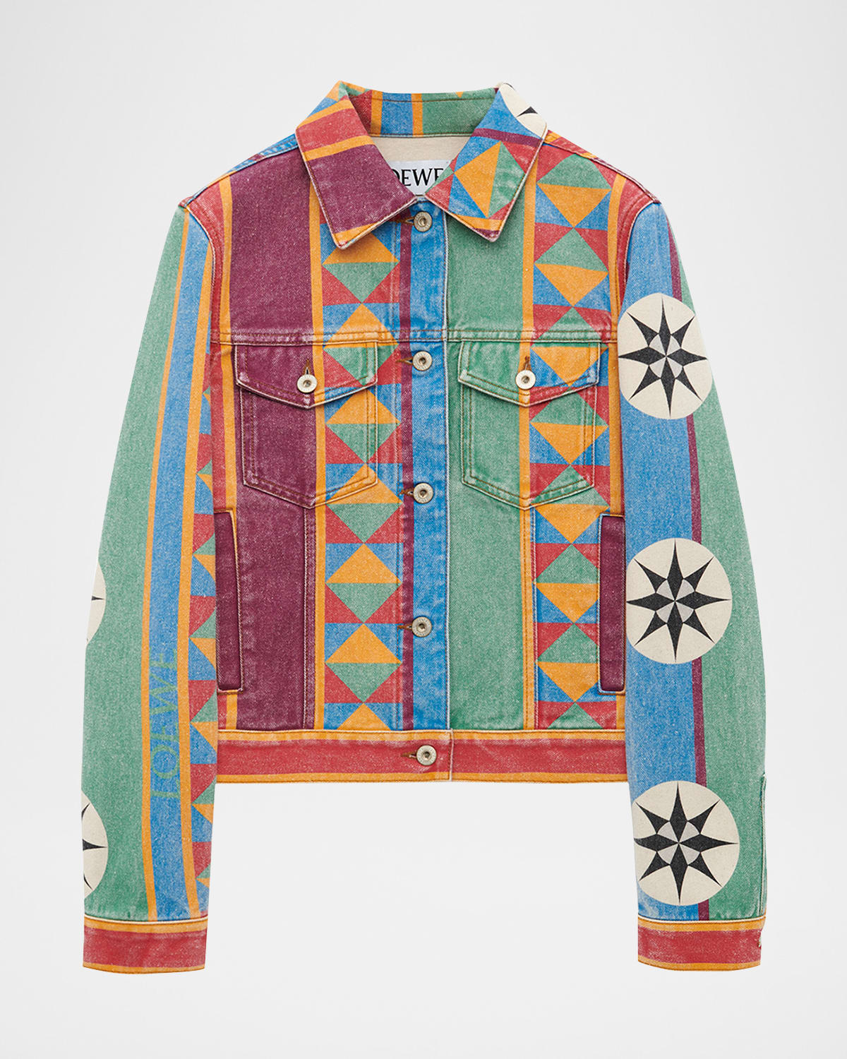 Loewe Anagram Geo Printed Denim Jacket