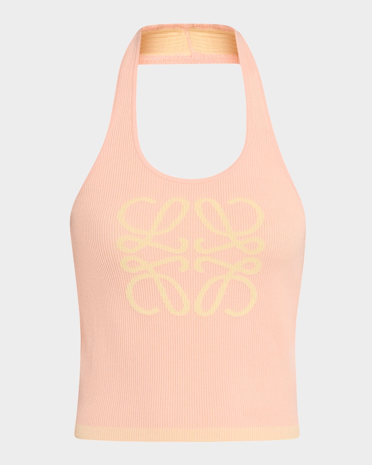 Loewe Anagram Tank Top In Cotton And Viscose In Pink