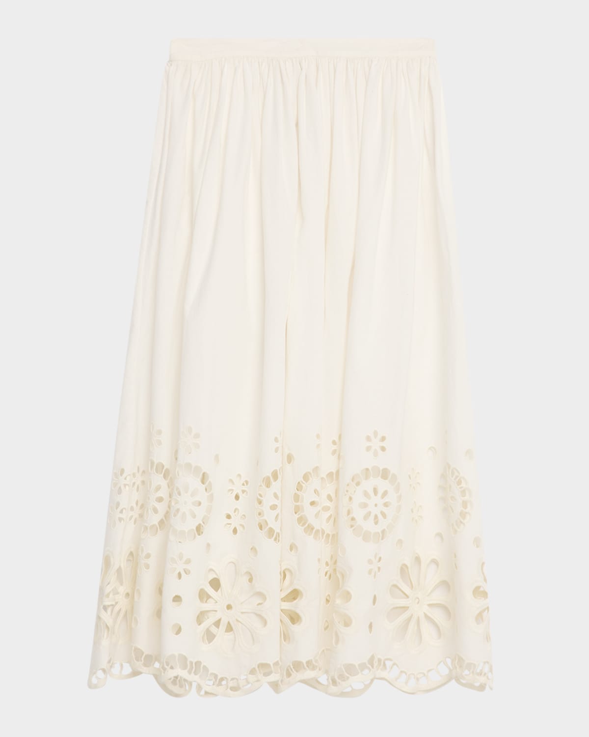 The Great Super Bloom Eyelet Midi Skirt