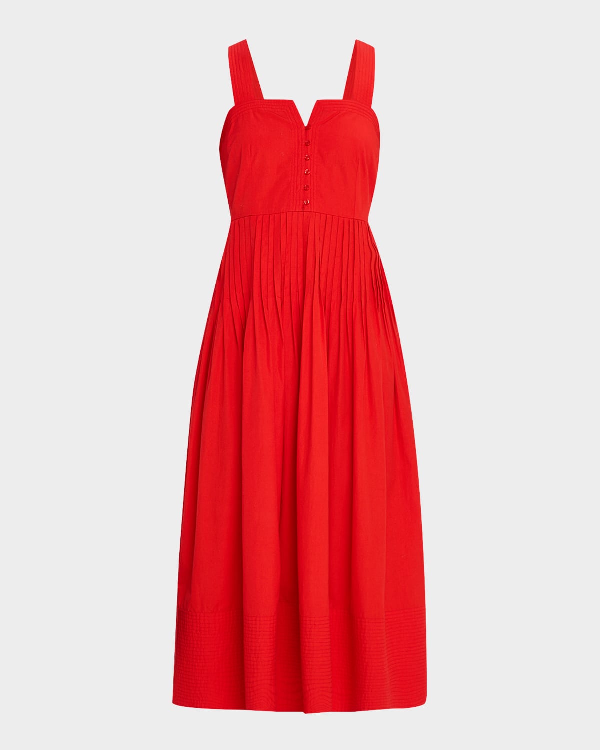 The Great Day Break Sleeveless Pleated Midi Dress