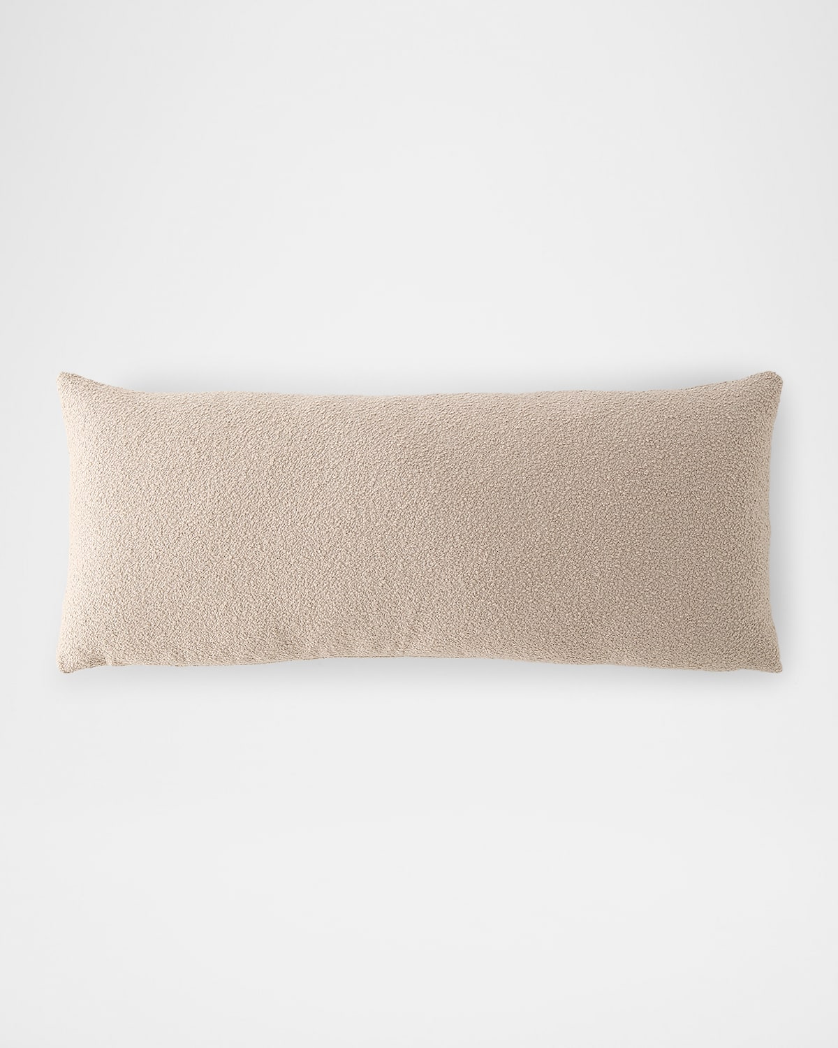 Tl At Home Boucle Decorative Lumbar Pillow, 18" X 48" In Natural