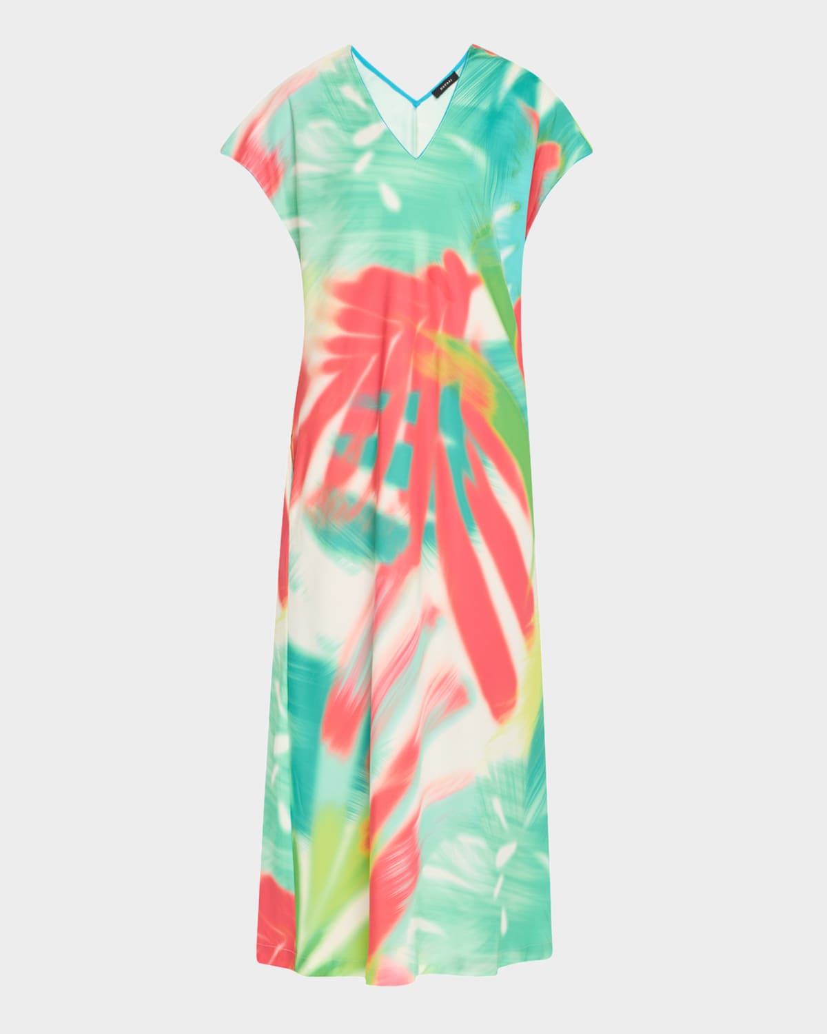 Natori Usami Matte Abstract-print Caftan