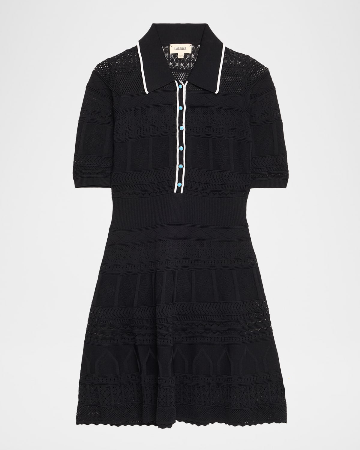 Dakoa Collared Flare Mini Dress