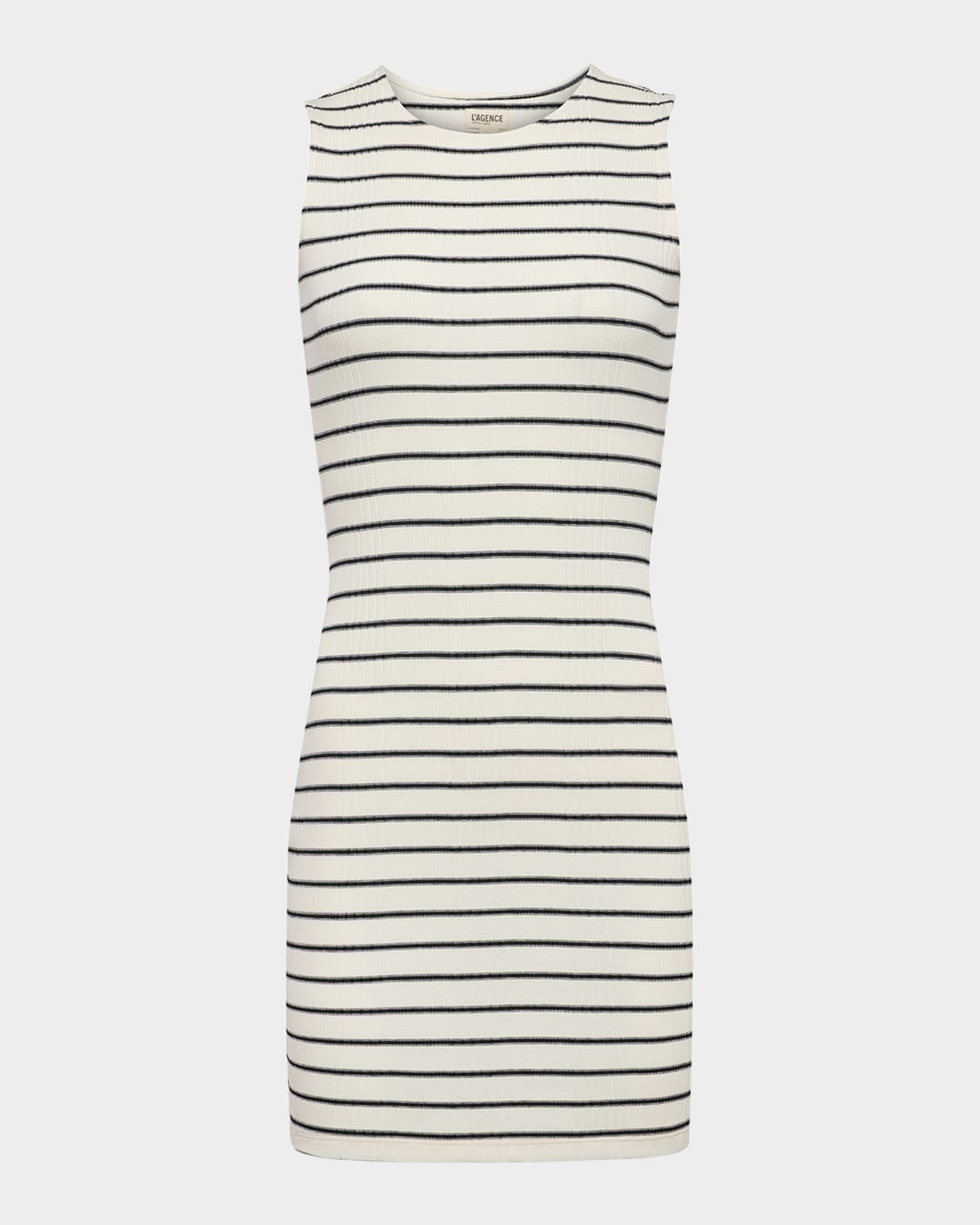 L Agence Ellis Stripe Knit Mini Dress