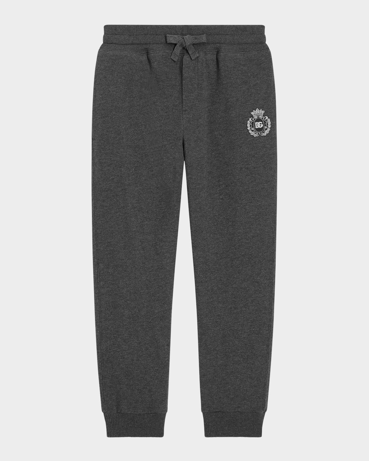 Dolce & Gabbana Elasticated-ankle Track Pants In Black