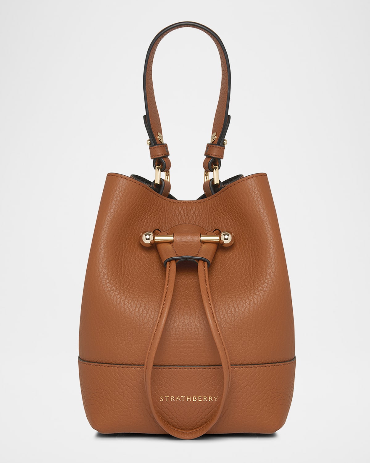 Osette Drawstring Leather Crossbody Bag