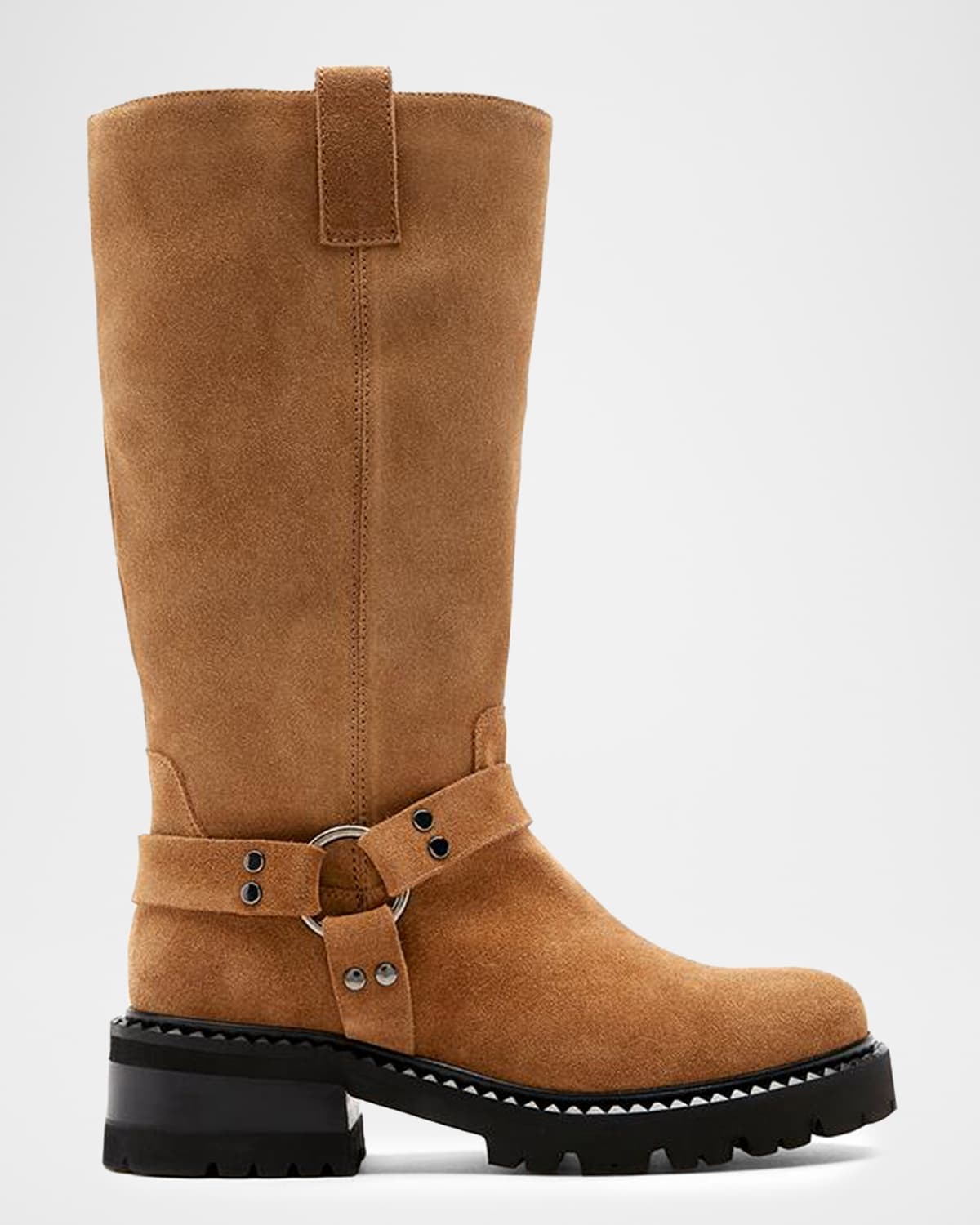 La Canadienne Chad Suede Lug Sole Knee-high Boots In Brown