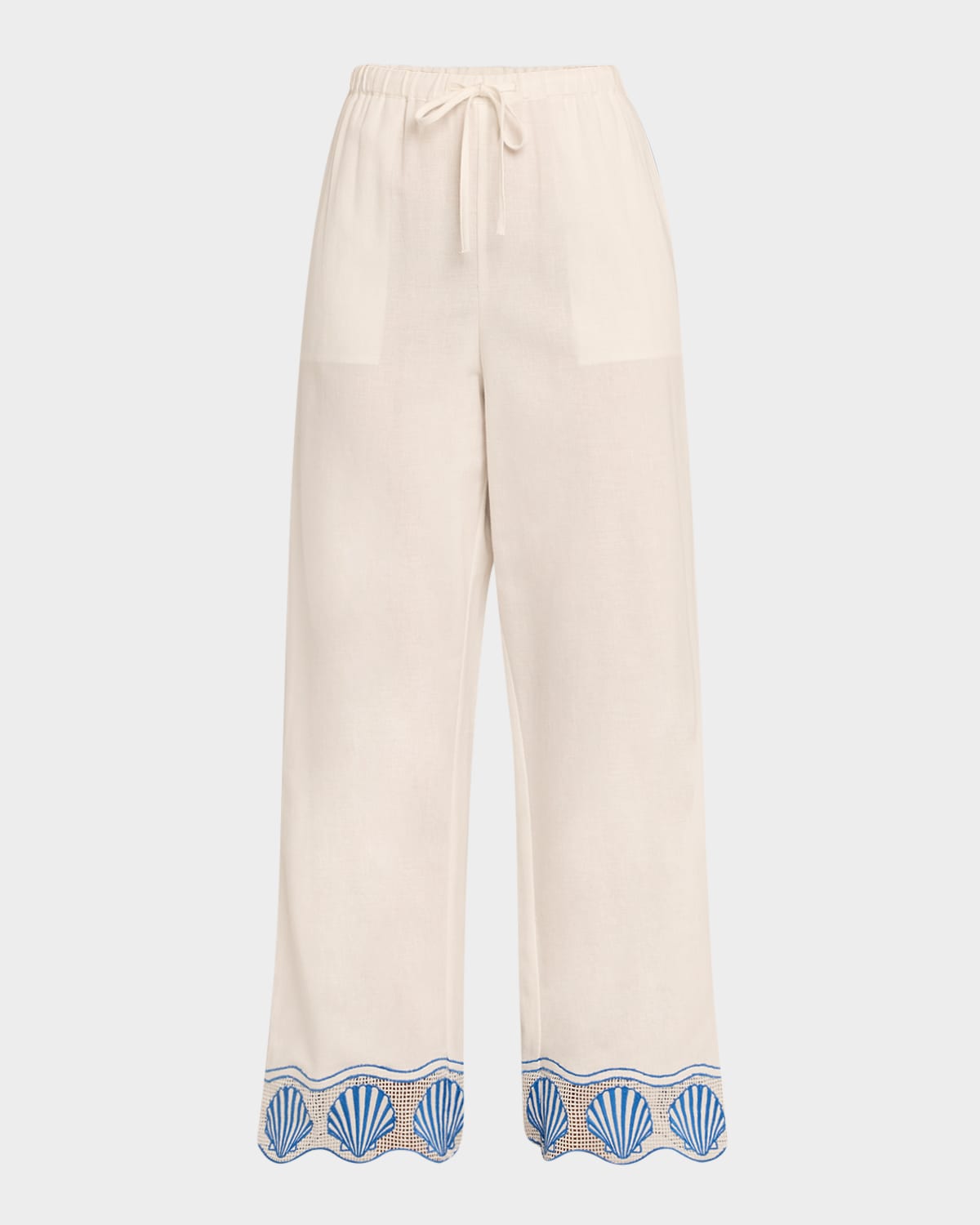 Rails Tildi Embroidered Cotton-linen Pants