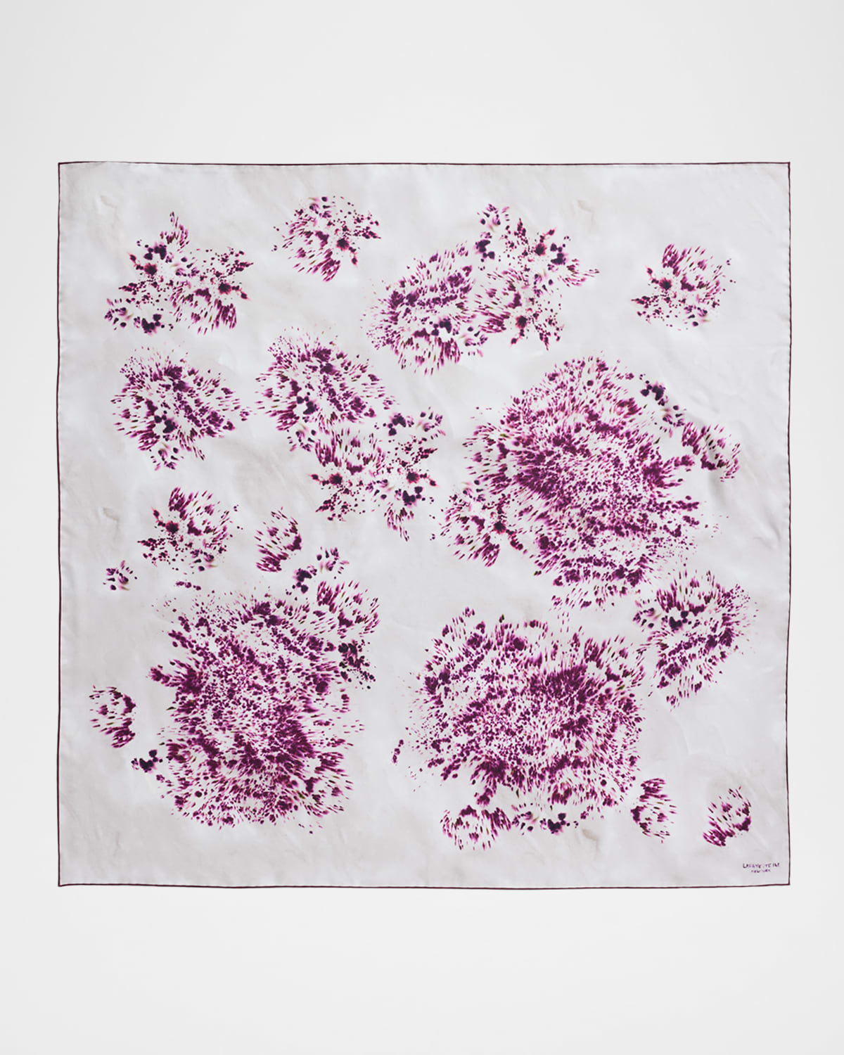 Spotted Glaze Silk Twill Square Scarf