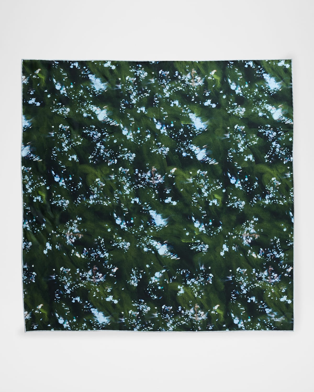 Lafayette 148 Splattered Glaze Silk Twill Square Scarf