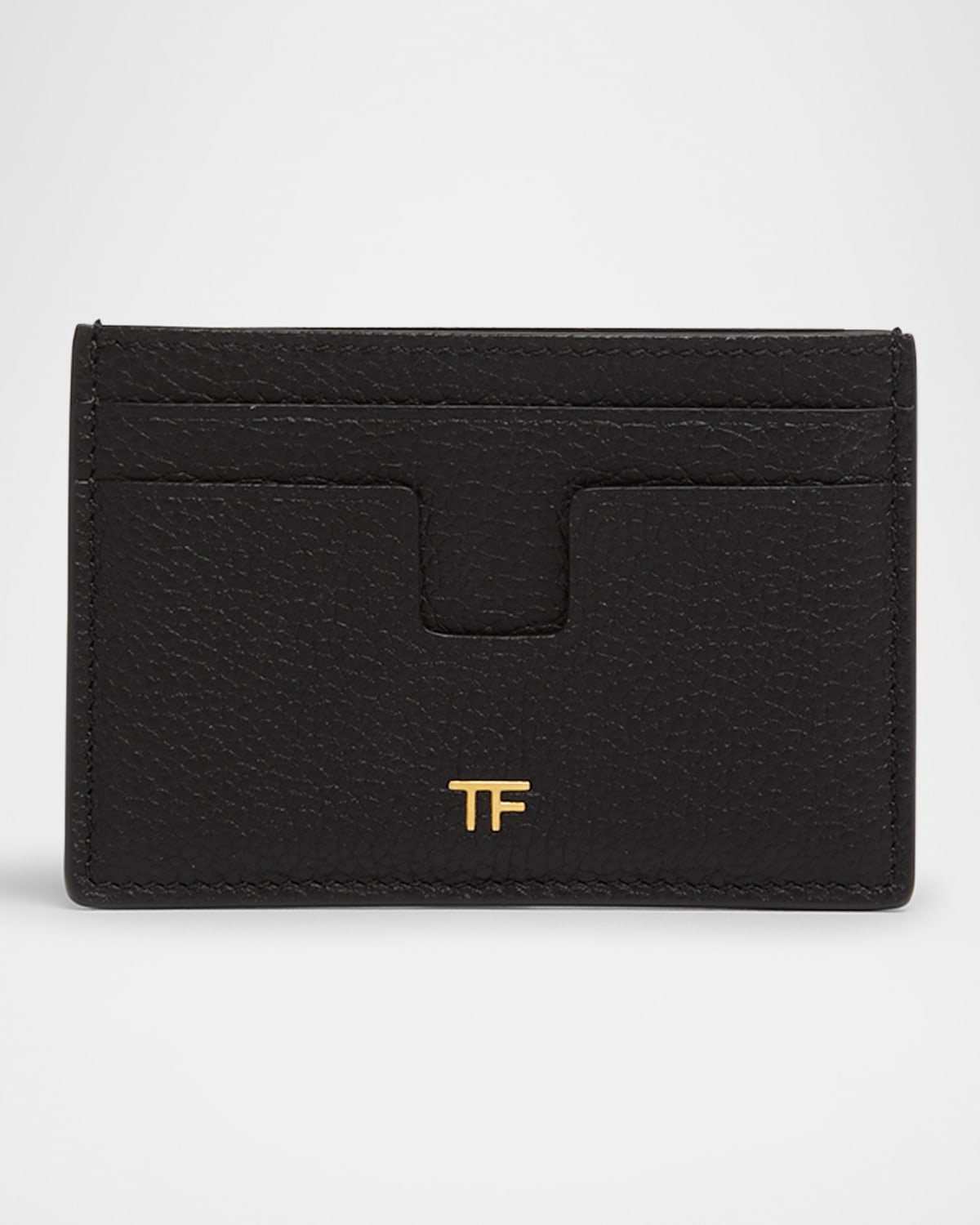 Tom Ford Tf Card Holder In Grained Leather