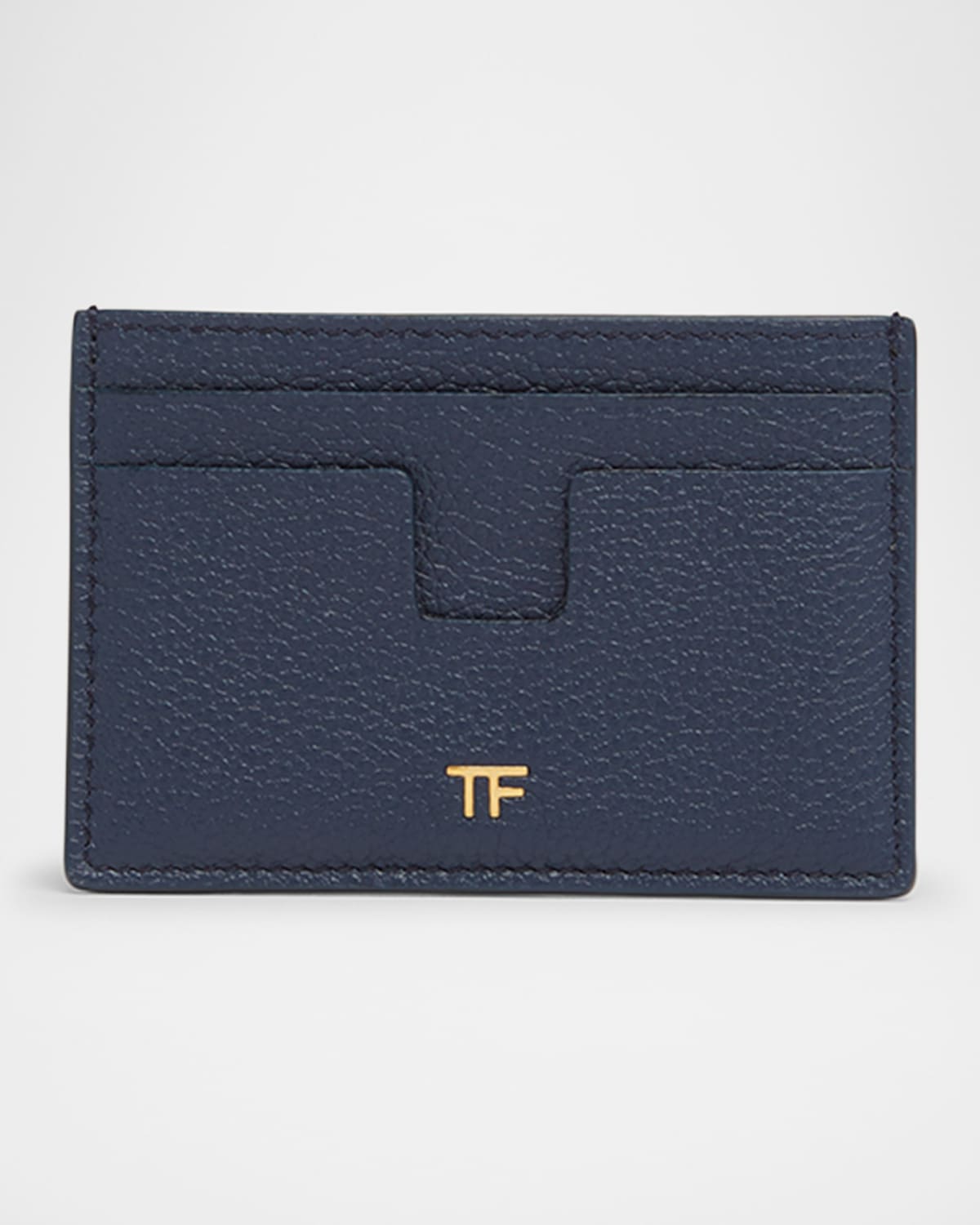 Tom Ford Tf Card Holder In Grained Leather
