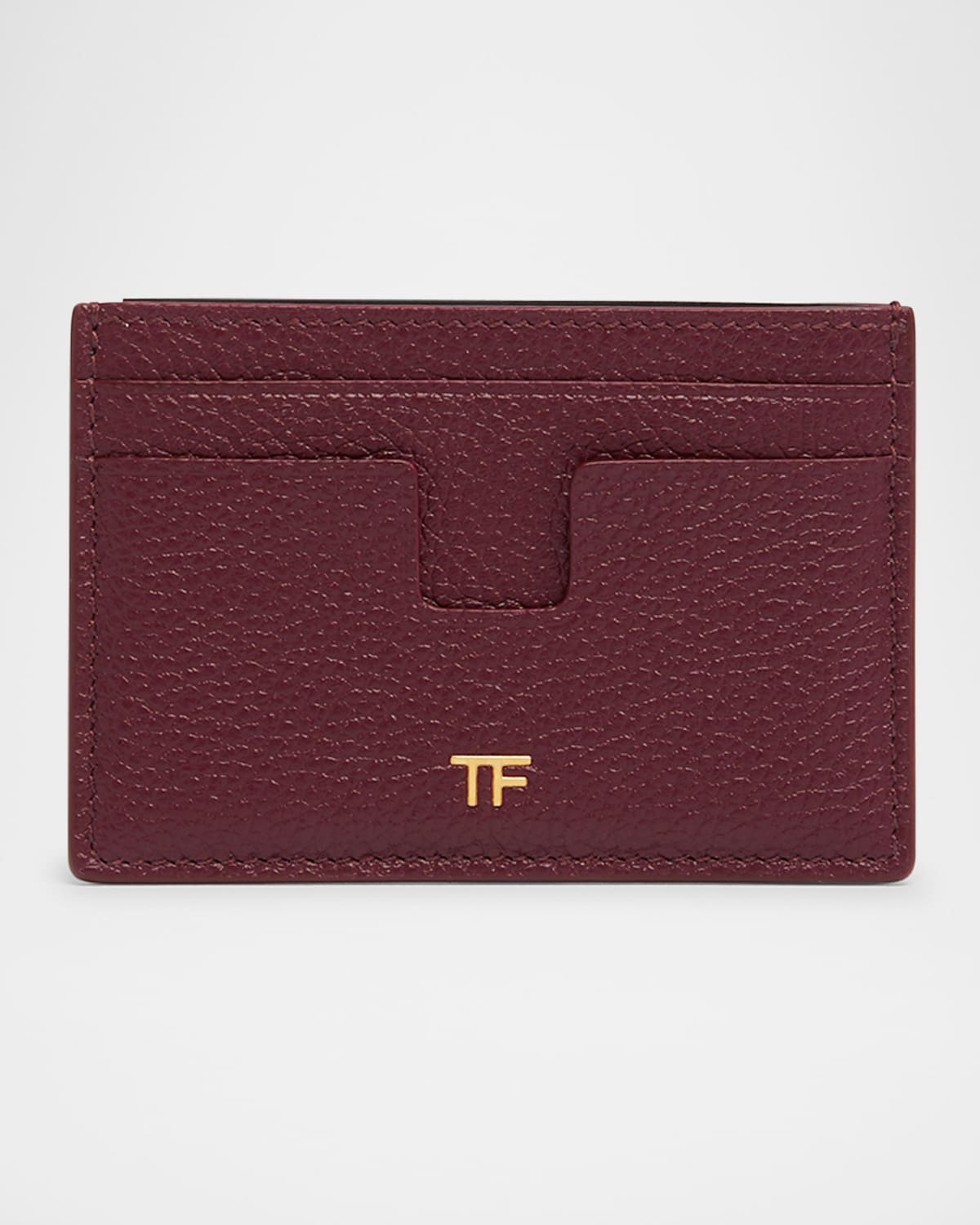 Tom Ford Tf Card Holder In Grained Leather