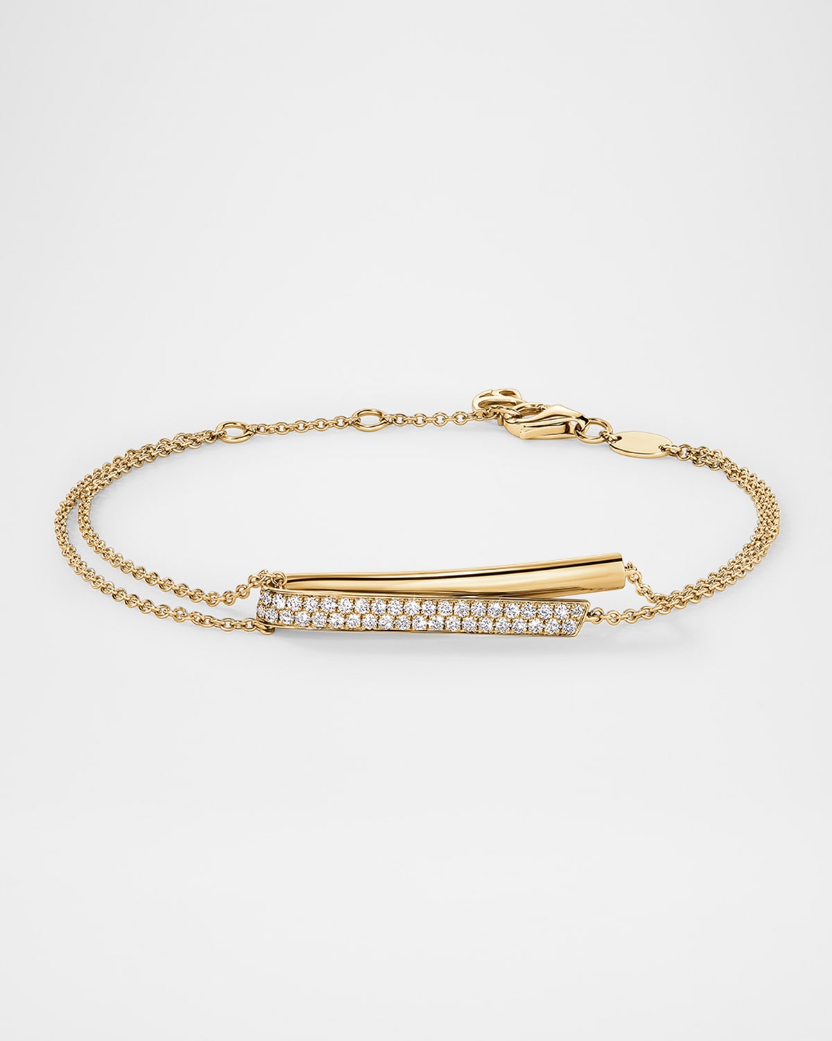 18K Yellow Gold Inside Out Diamond Flip Bracelet