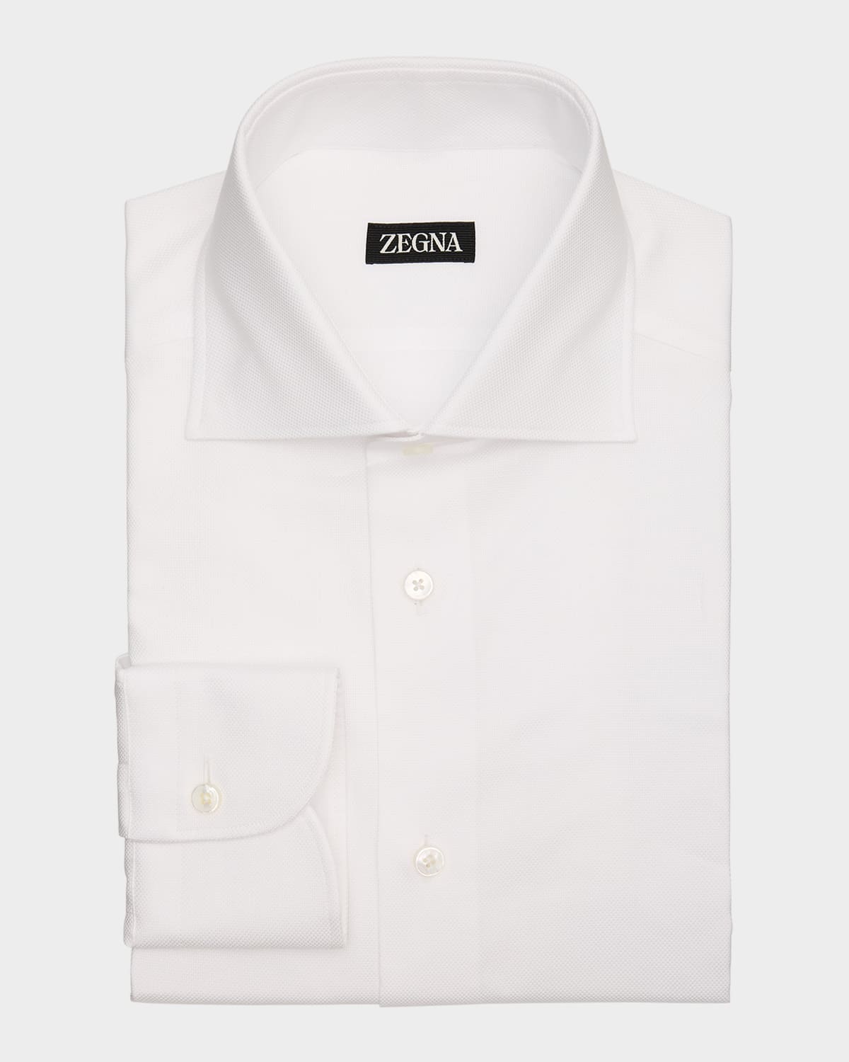 Men's Cotton Oxford Spread-Collar Dress Shirt