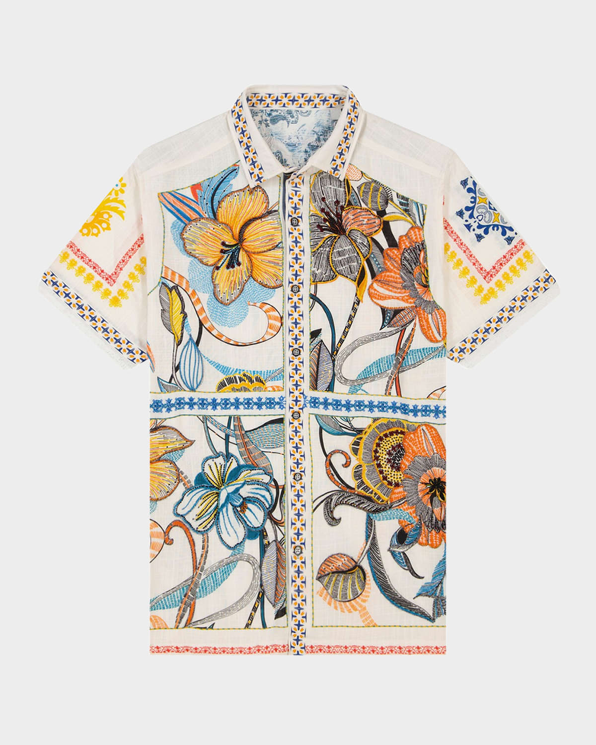 Men's Manzu Short-Sleeve Shirt