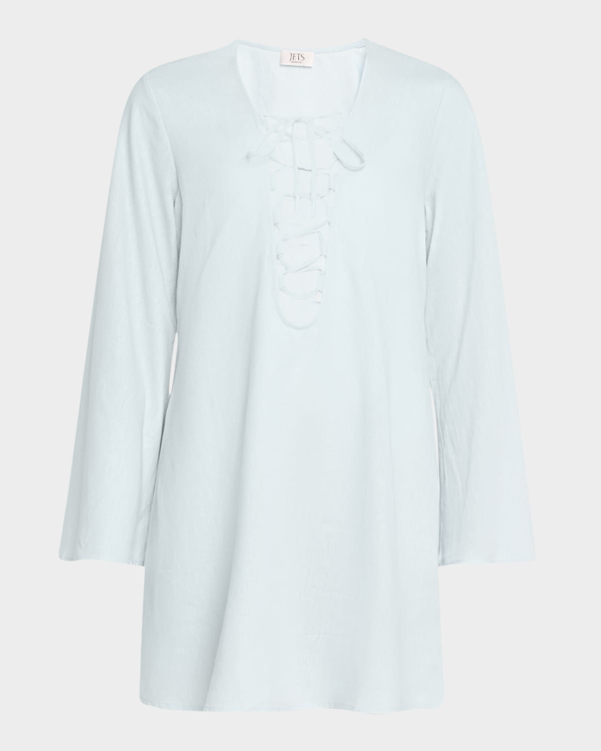 Tie-Front Mini Dress Coverup