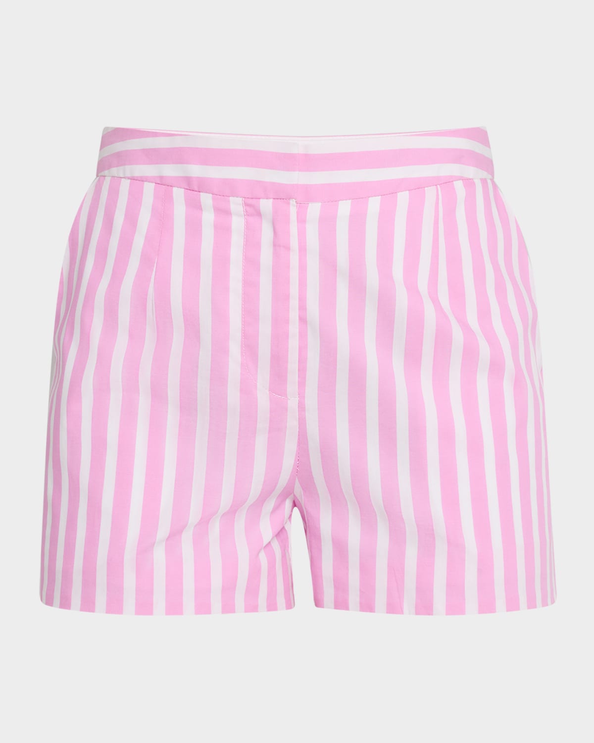 Generation Love Theo Stripe Poplin Shorts In Pink