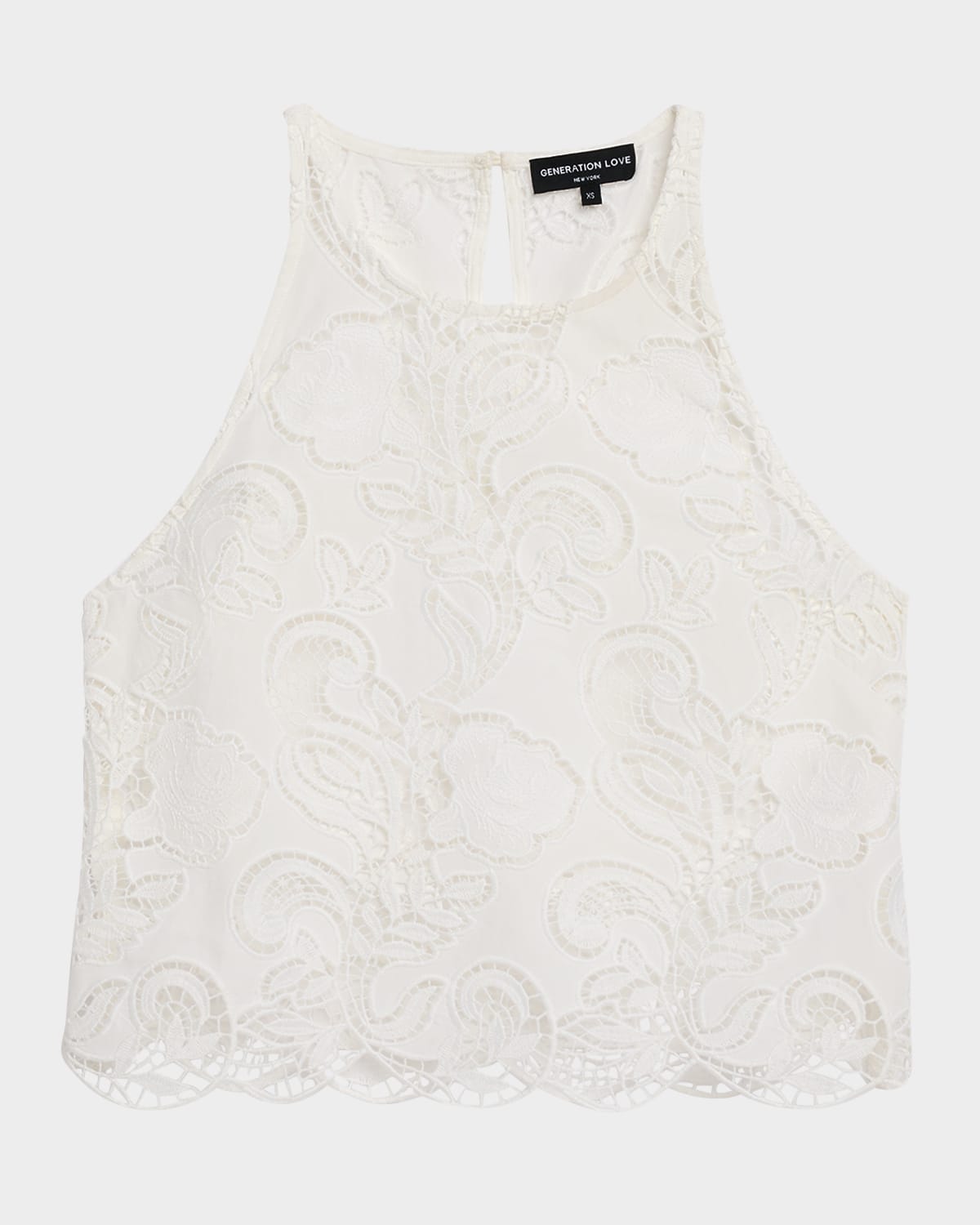 Generation Love Gionella Embroidered Sleeveless Crop Top In Multi