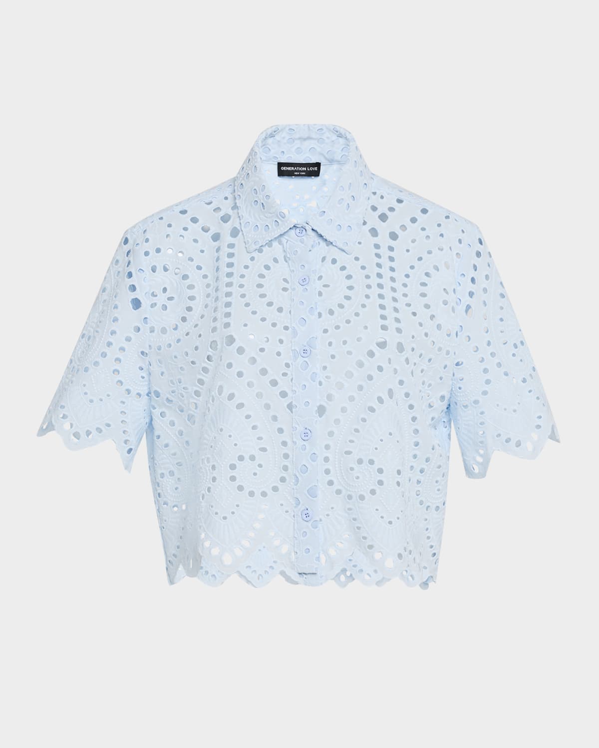 Generation Love Dubois Cropped Eyelet Shirt