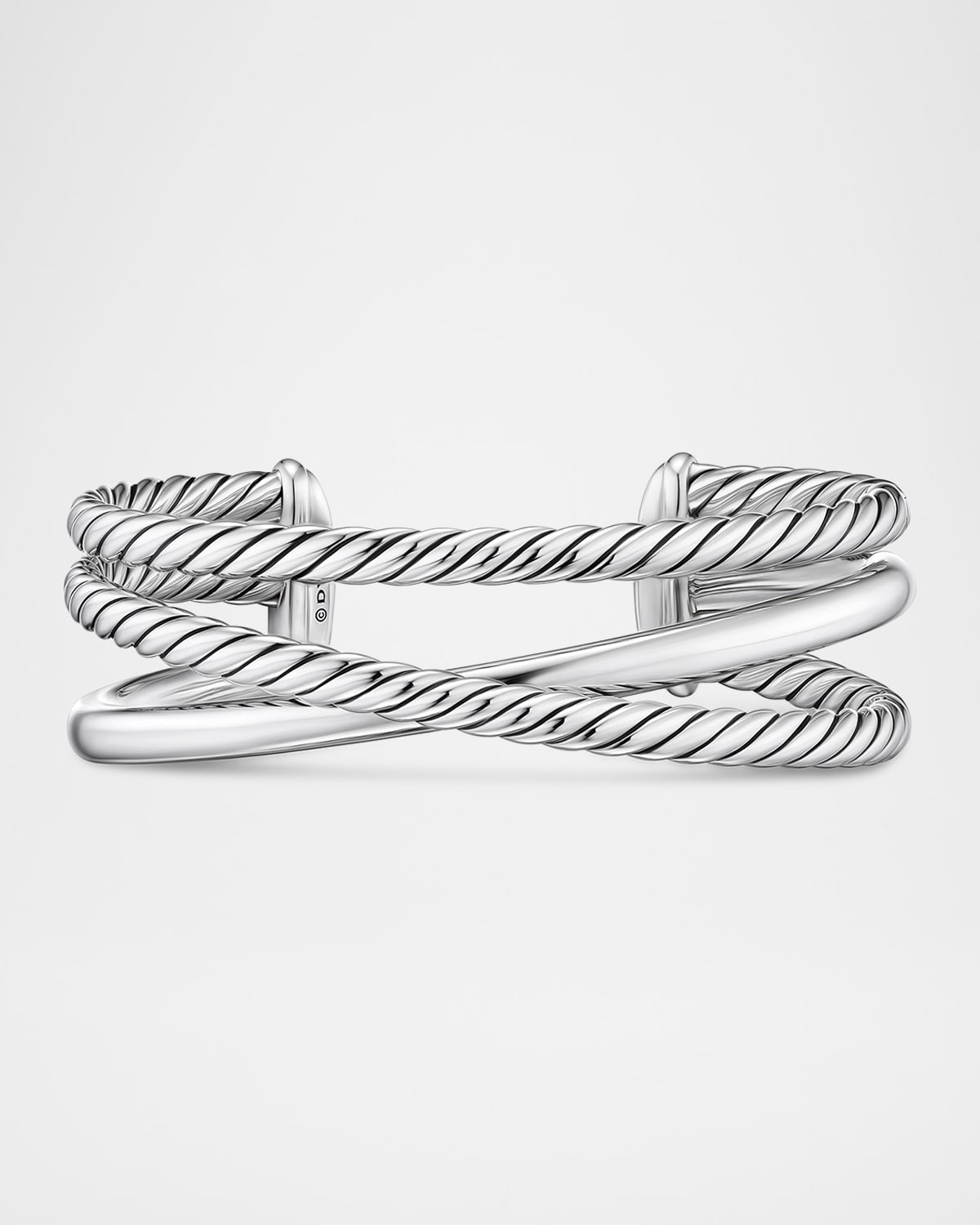 David Yurman Bold Crossover 3 Row Bracelet in Sterling Silver, 20mm