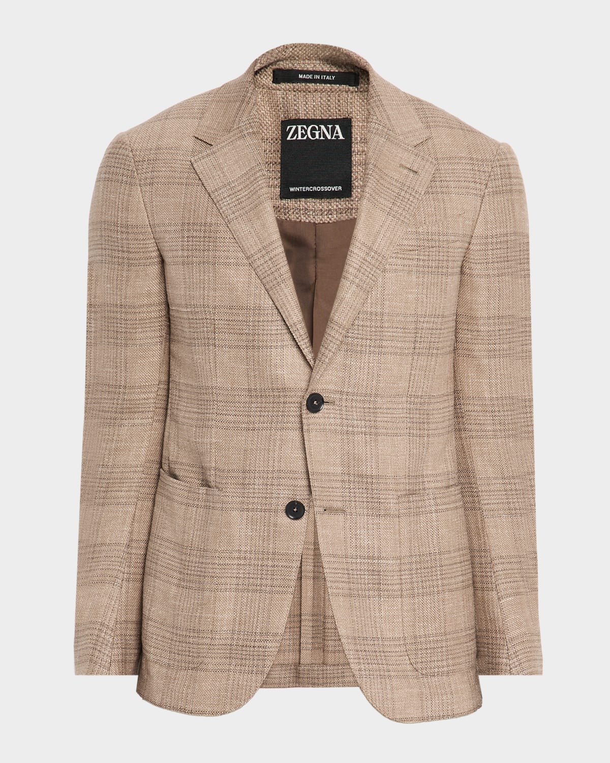 Men's Winter Crossover Large Plaid Sport Coat