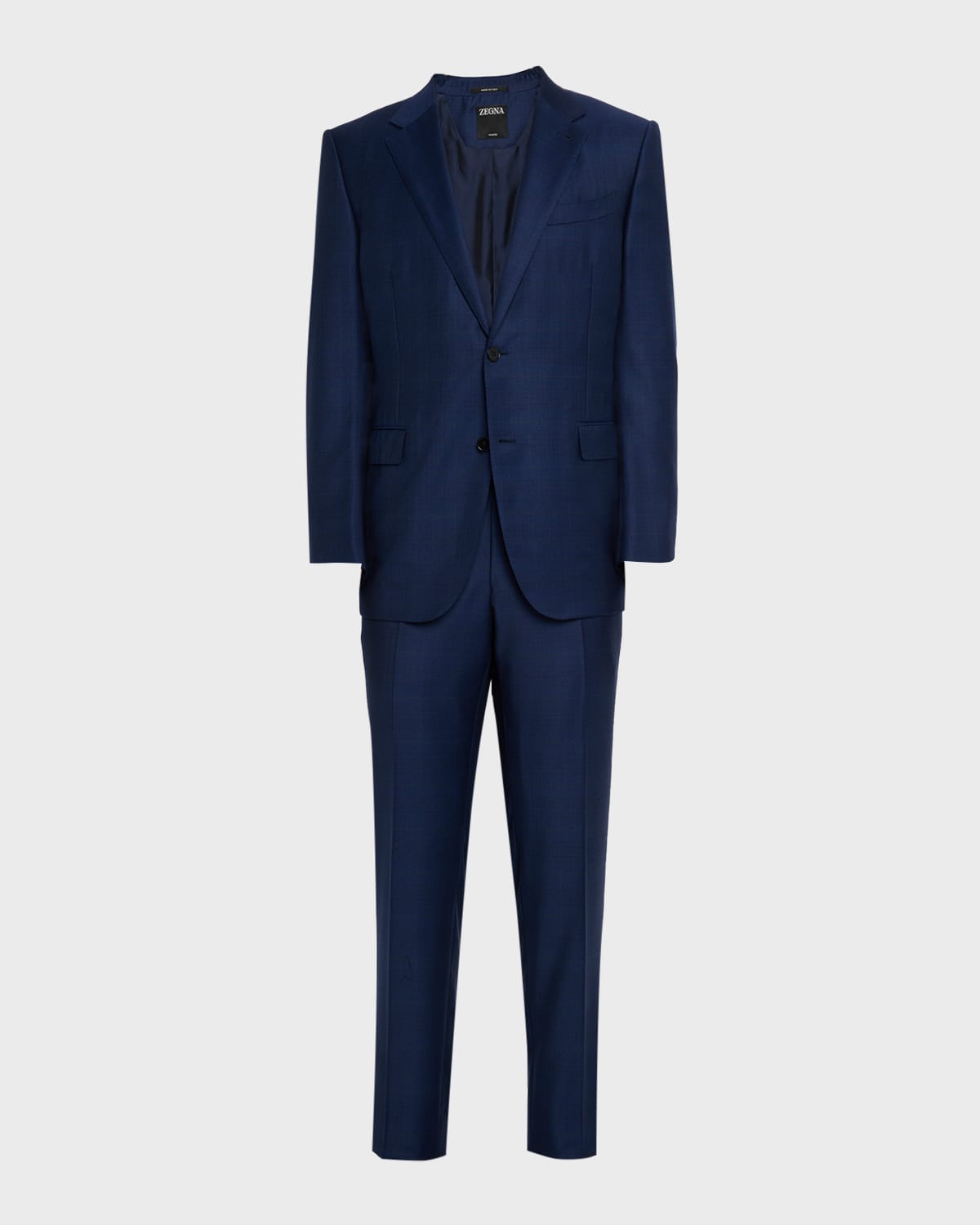 Men's Trofeo Wool Woven Plaid Two-Piece Suit