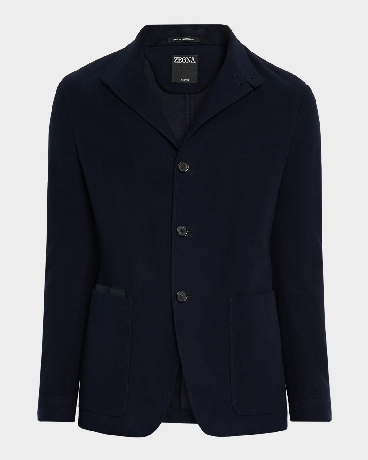 Zegna Men's Cashmere Il Conte Chore Jacket In Blue