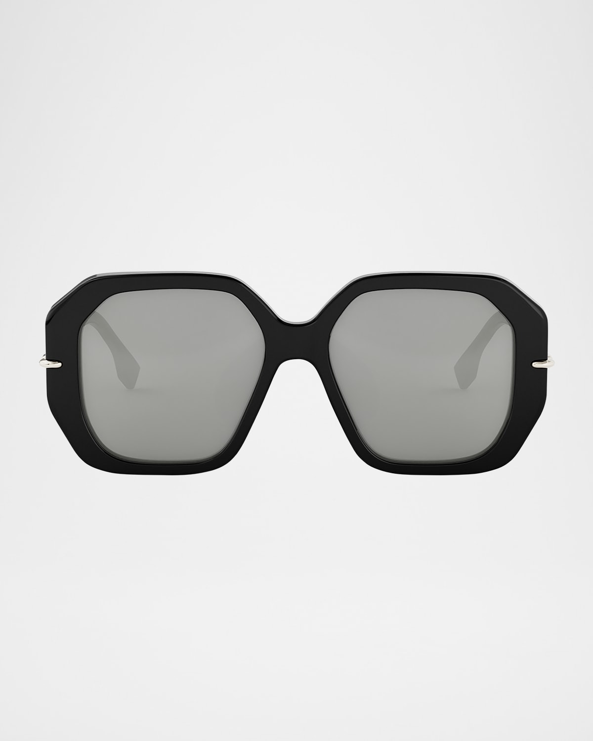 Fendi Selleria Square Sunglasses In Black