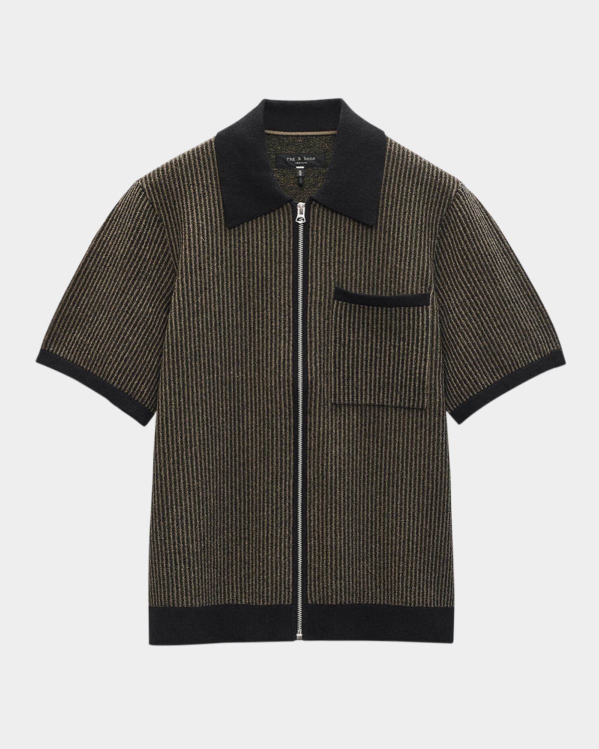 Rag & Bone Men's Zuma Jacquard Zip Sweater