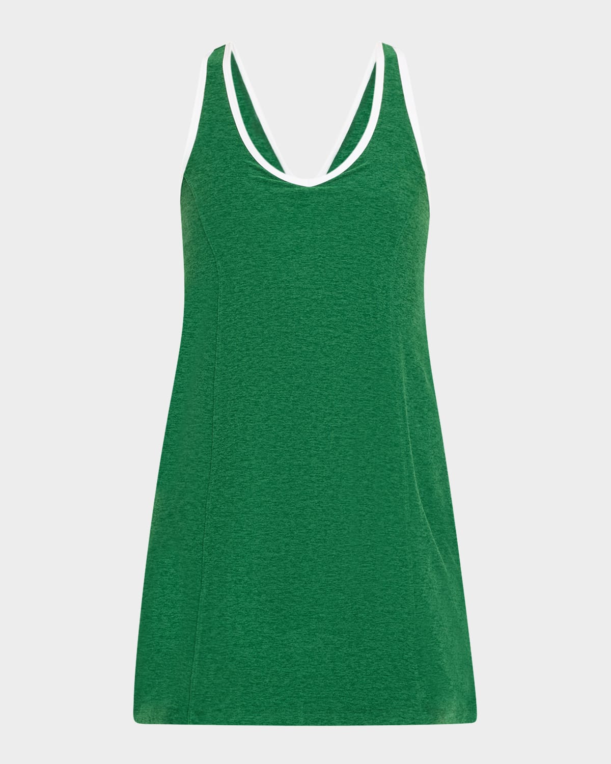 BEYOND YOGA SPACEDYE CONTRAST-TRIM ACTIVE DRESS 