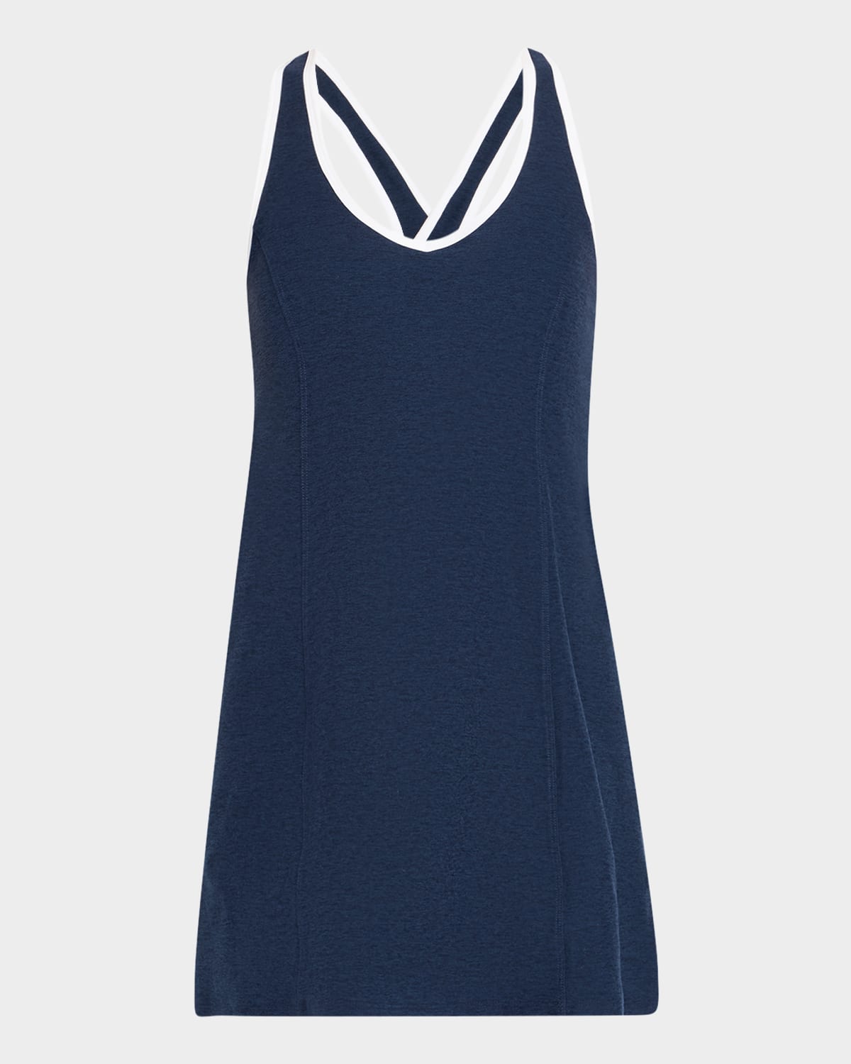 BEYOND YOGA SPACEDYE CONTRAST-TRIM ACTIVE DRESS 