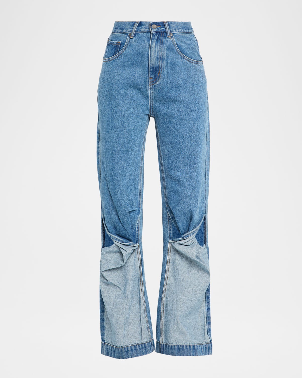 Wynn Hamlyn Mid-rise Twist Jeans In Blue