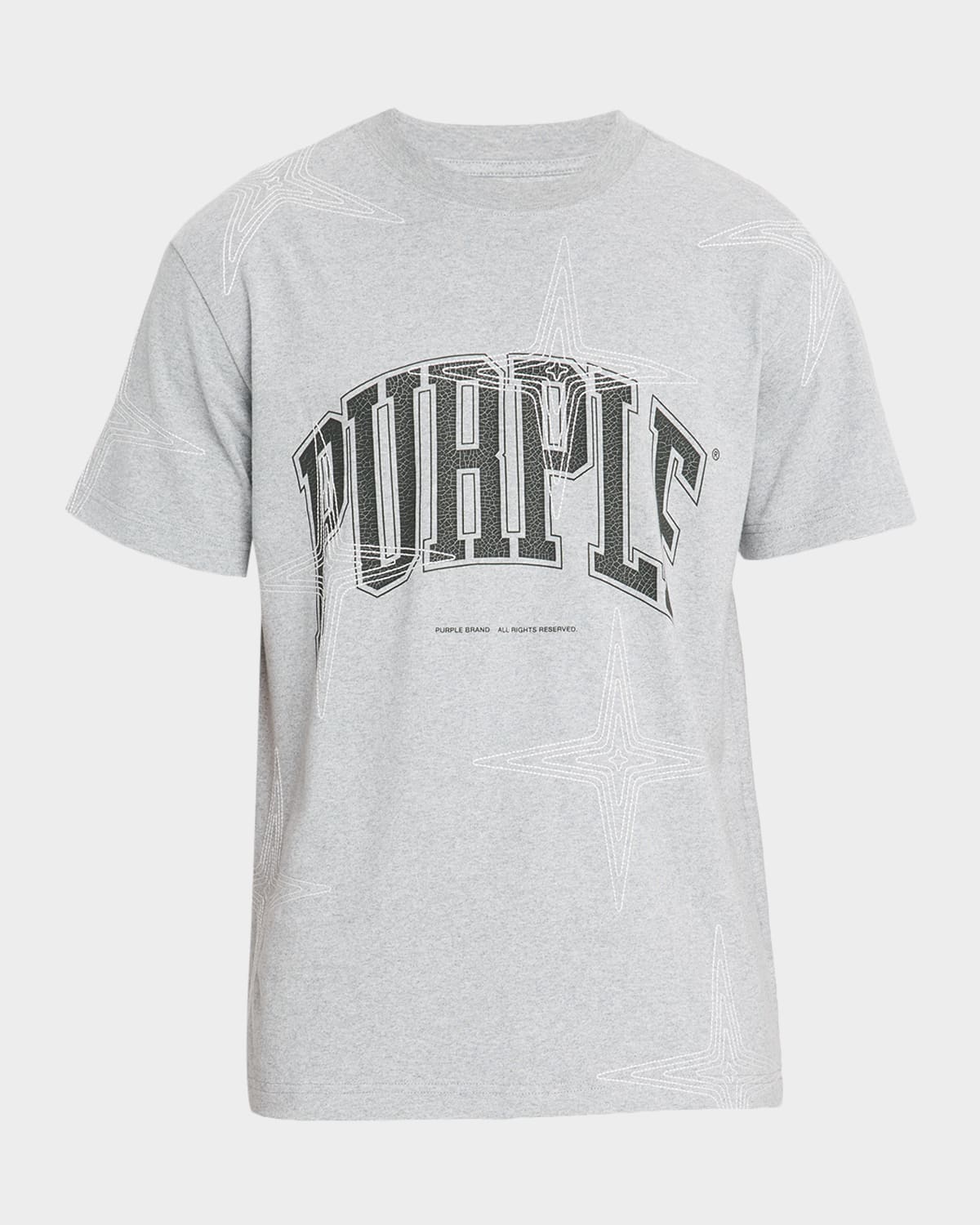 Men's Star Overlay Graphic Logo T-Shirt