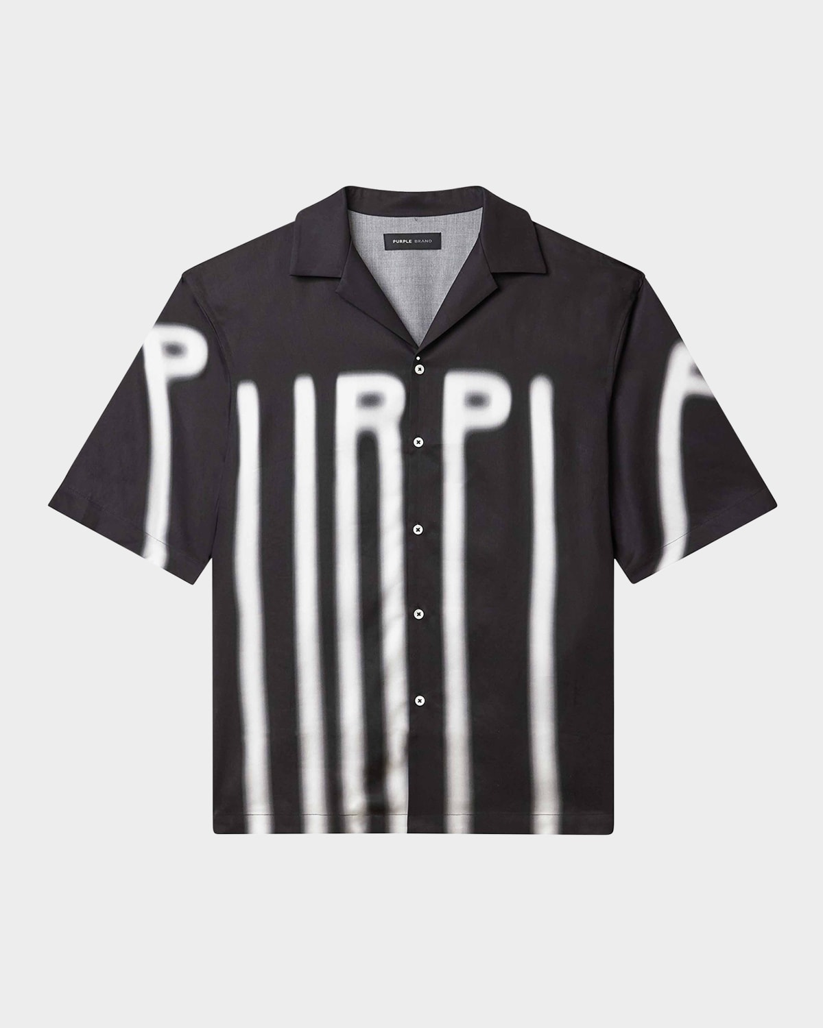 Men's Blurred Wordmark Short-Sleeve Shirt