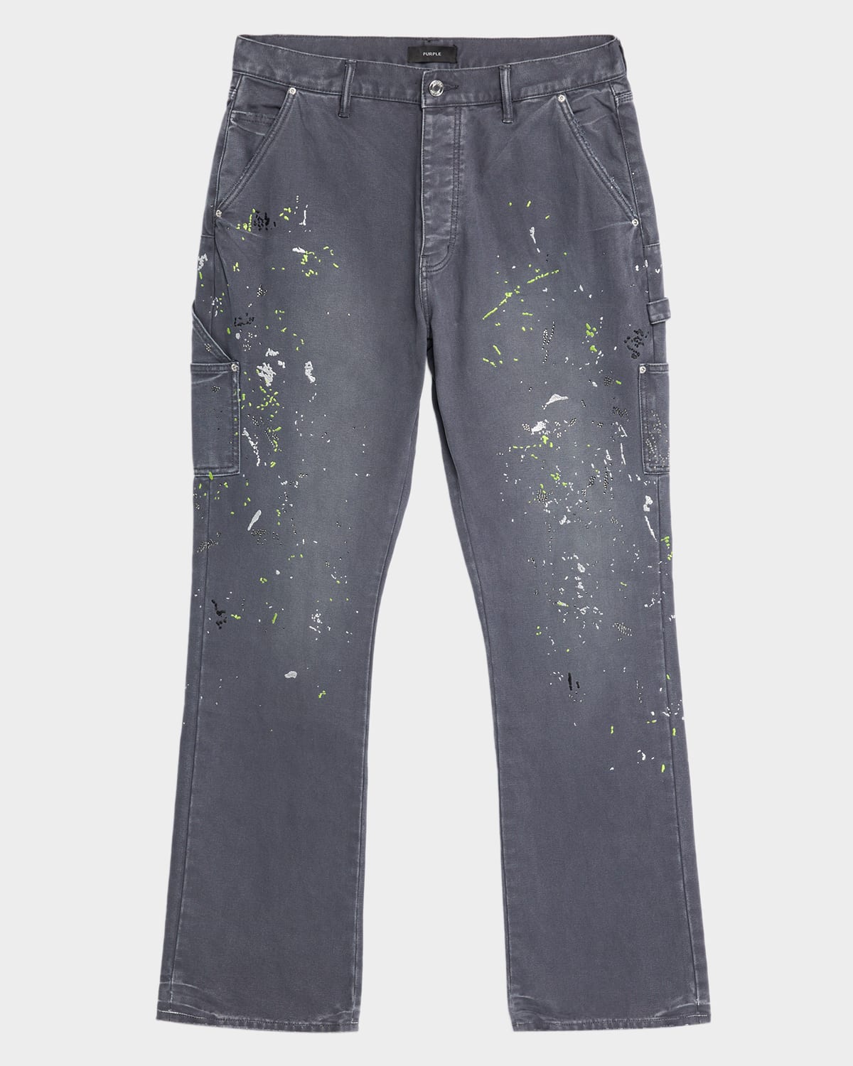 Men's Embellished Paint Carpenter Jeans