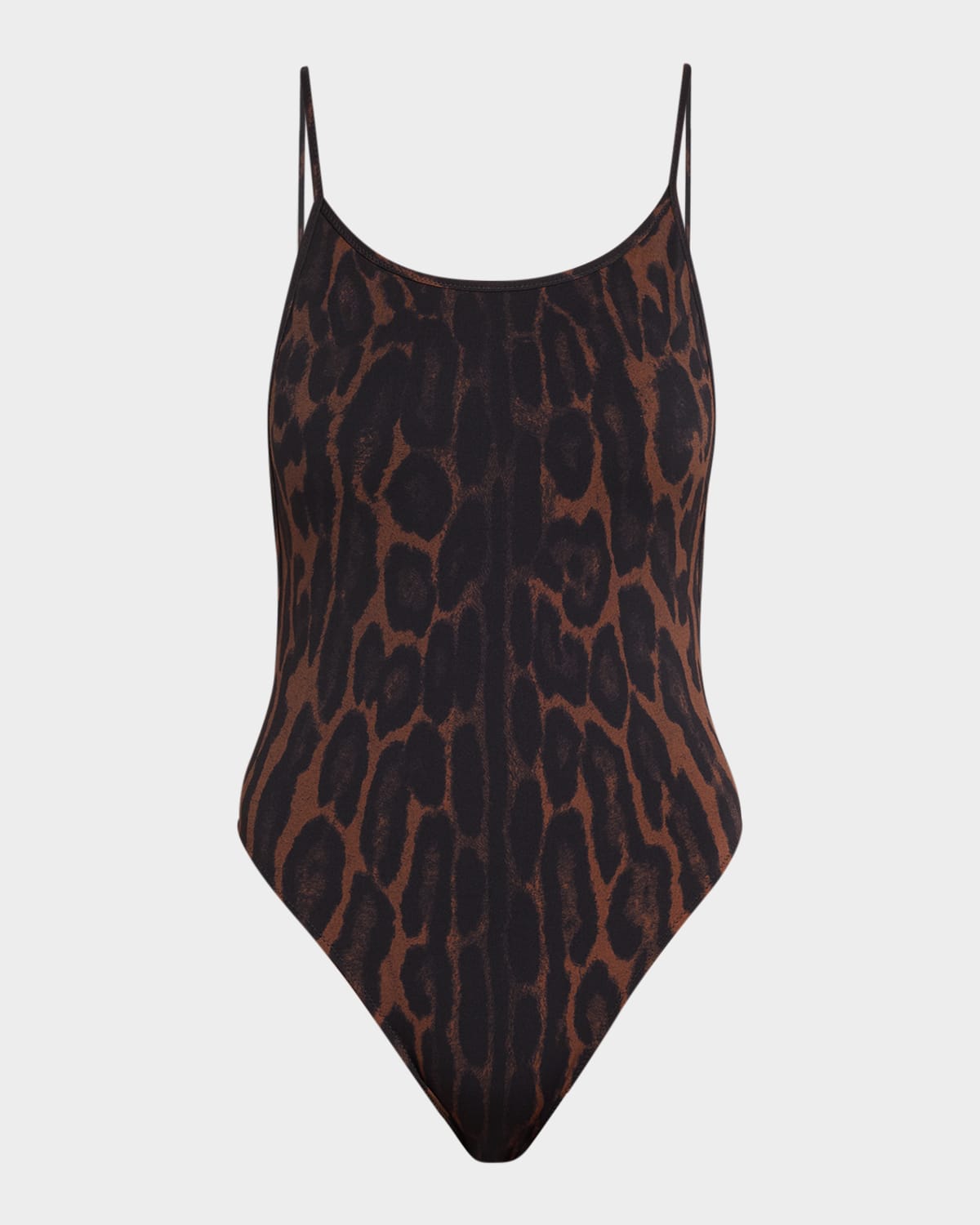 Tom Ford Ocelot-print Jersey Backless One-piece Swimsuit