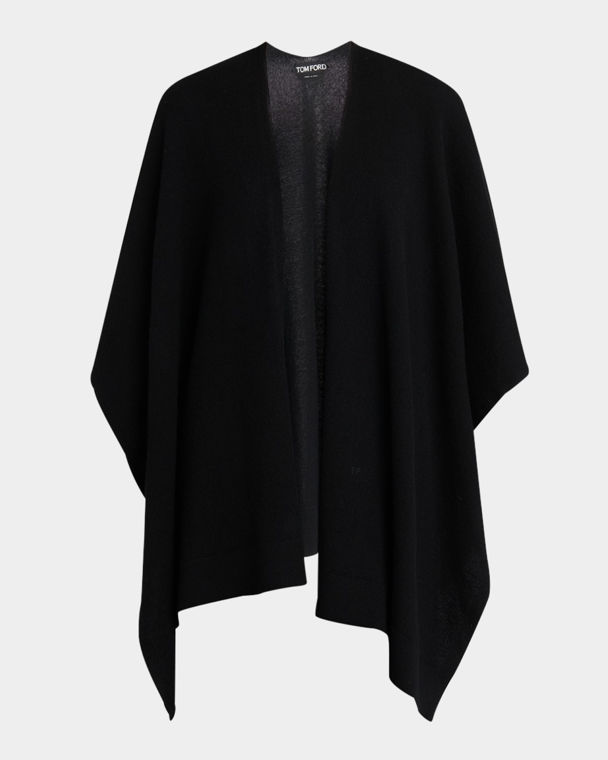 Tom Ford Fine Cashmere Poncho In Black