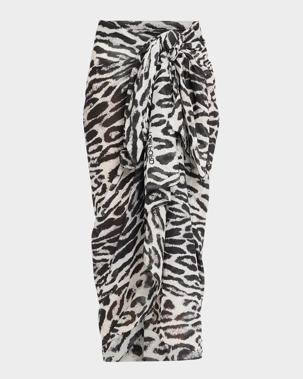 Tom Ford Ocelot-print Cotton Muslin Pareo