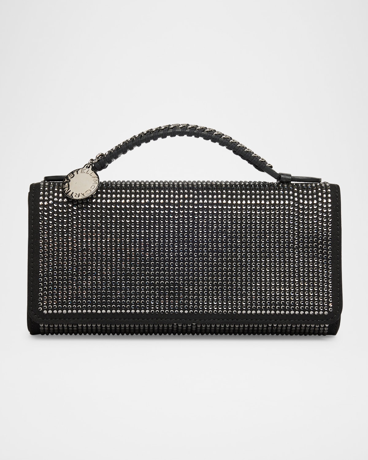 Stella Mccartney Embellished Falabella Top-handle Clutch Bag