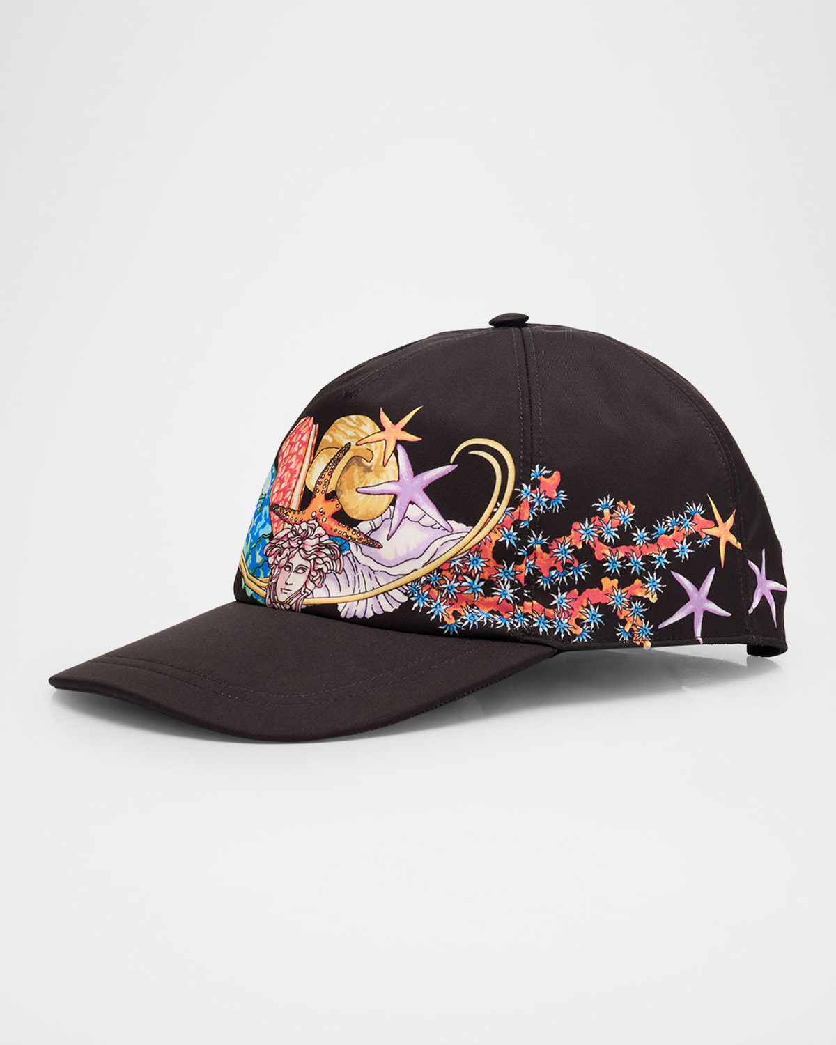 Versace Men's La Vacanza Foulard Twill Baseball Cap