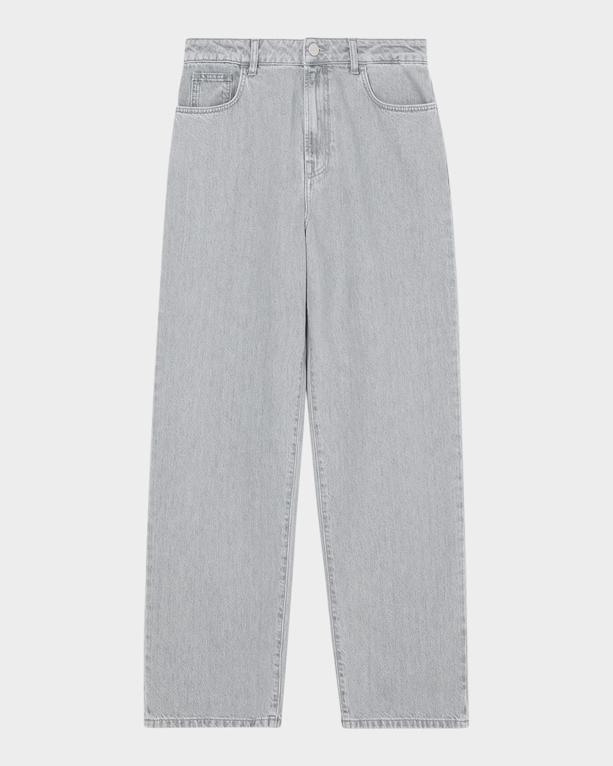 Rohe Baggy Mid-rise Jeans In Gray