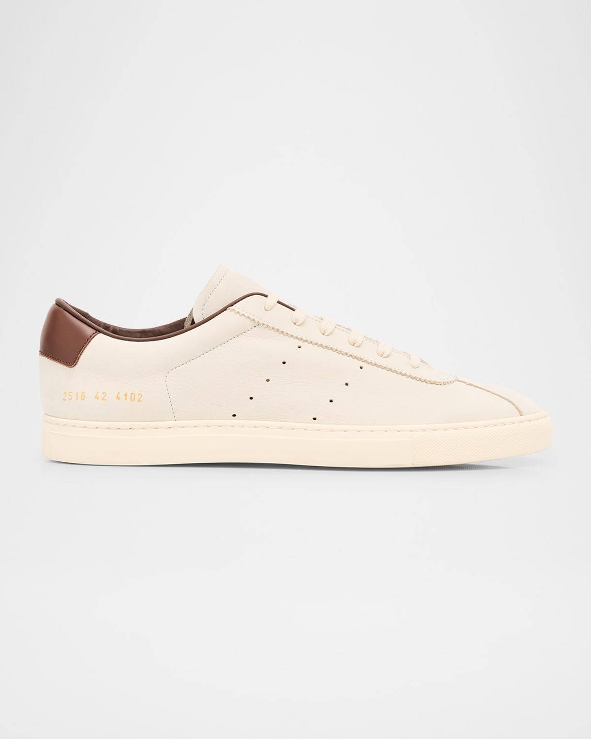 Common Projects Heel-counter Leather Sneakers In Neutral