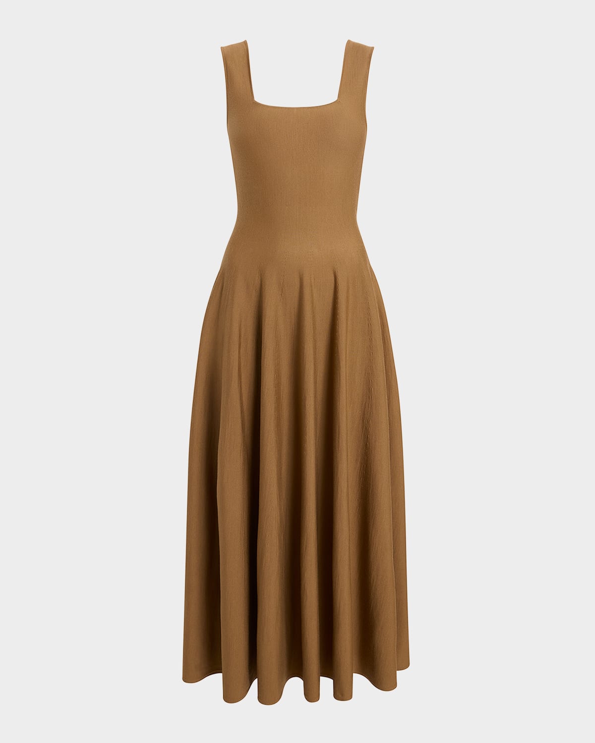 Khaite Jodie Wool Dress In Brown
