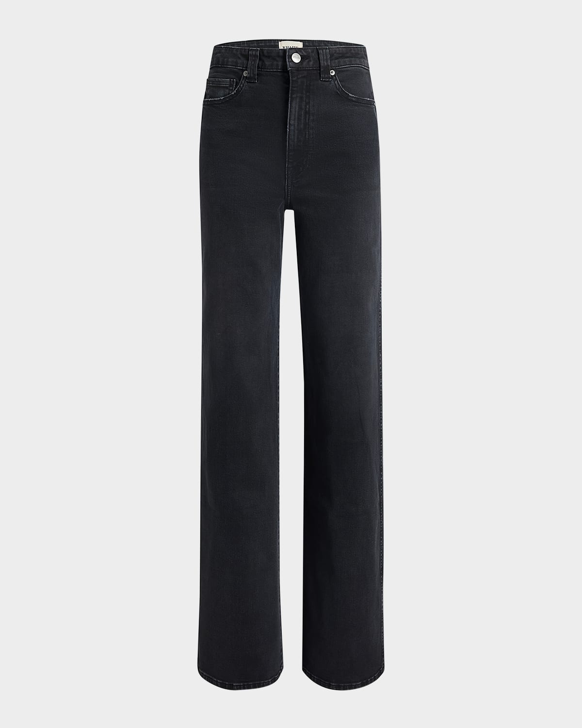 Khaite Dane High-rise Jeans In Black