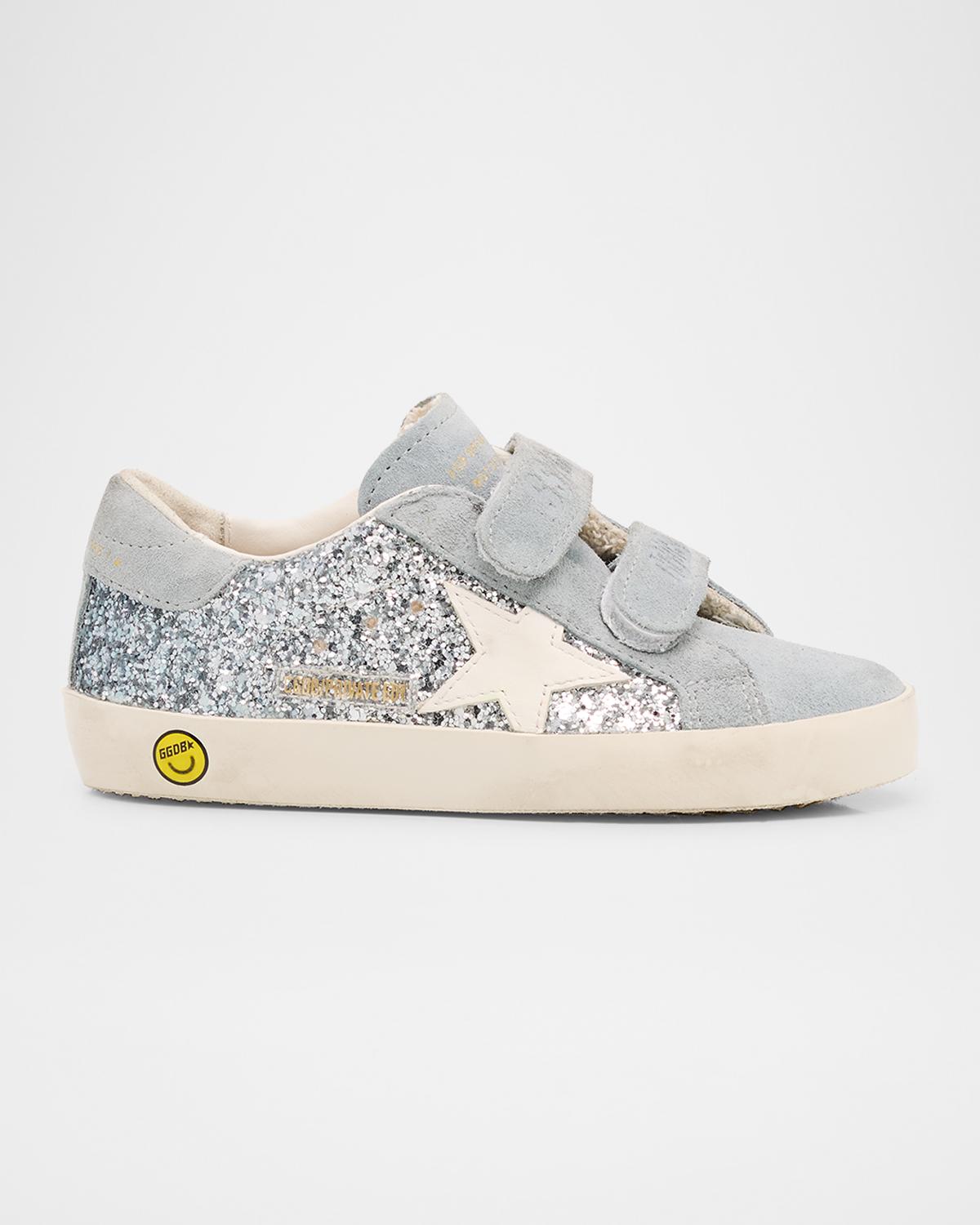 Girl's Old School Ombre Glitter Shoes, Size Baby/Toddler